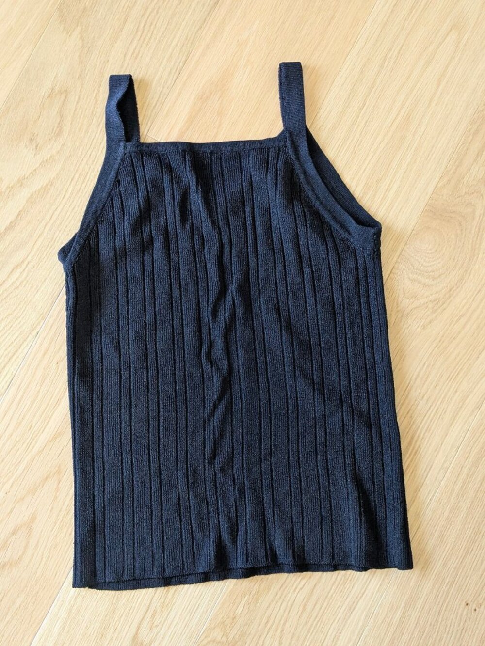 Black Ribbed Tank - Picture 3 of 3